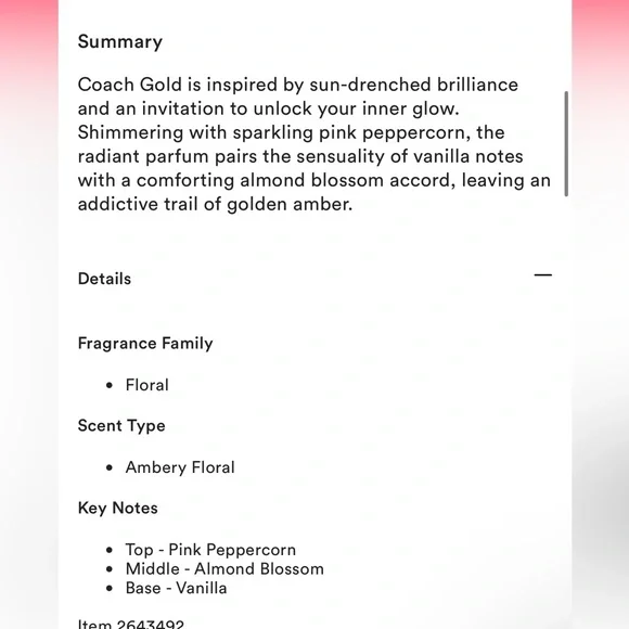 Coach Gold Parfum .33oz - Picture 7 of 7